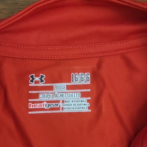 Los Angeles Angels Baseball MLB Men's Red Size L Under Armour 1/2 Zip Pullover - Picture 3 of 11